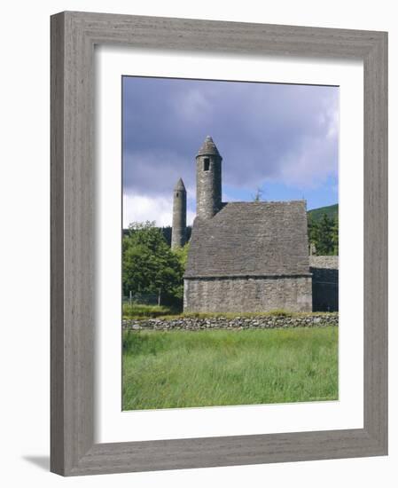 St. Kevin's Church, Glendalough, County Wicklow, Ireland-Fraser Hall-Framed Photographic Print