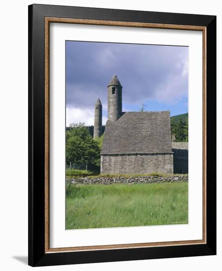 St. Kevin's Church, Glendalough, County Wicklow, Ireland-Fraser Hall-Framed Photographic Print