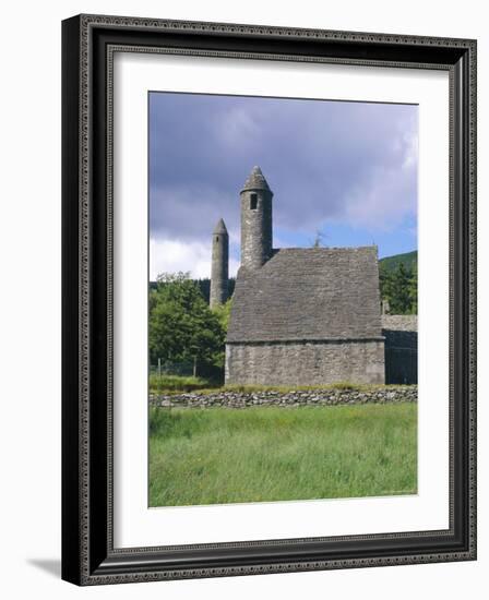 St. Kevin's Church, Glendalough, County Wicklow, Ireland-Fraser Hall-Framed Photographic Print