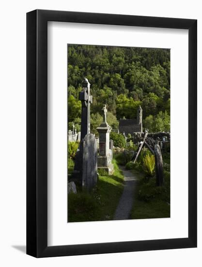 St Kevin's Church (Sometimes Called St Kevin's Kitchen), Glendalough, County Wicklow, Ireland-null-Framed Photographic Print