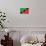 St. Kitts And Nevis Flag Design with Wood Patterning - Flags of the World Series-Philippe Hugonnard-Premium Giclee Print displayed on a wall