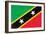 St. Kitts And Nevis Flag Design with Wood Patterning - Flags of the World Series-Philippe Hugonnard-Framed Art Print