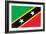 St. Kitts And Nevis Flag Design with Wood Patterning - Flags of the World Series-Philippe Hugonnard-Framed Art Print