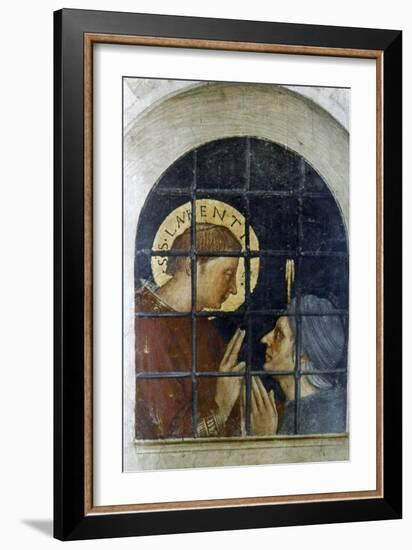 St Laurence Converting His Gaoler, Early 15th Century-Fra Angelico-Framed Giclee Print