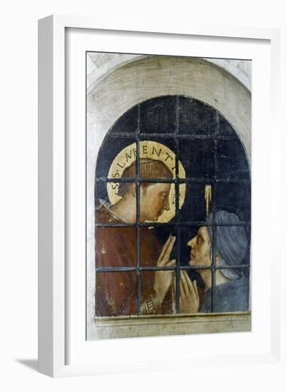 St Laurence Converting His Gaoler, Early 15th Century-Fra Angelico-Framed Giclee Print