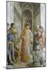 St Laurence Giving Alms to the Poor, Mid 15th Century-Fra Angelico-Mounted Giclee Print