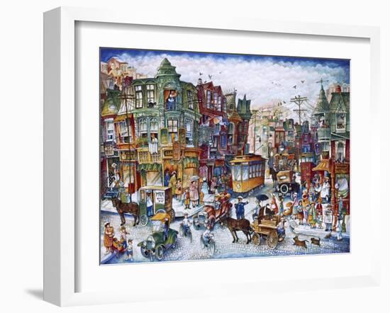 St. Lawrence Blvd (Montreal)-Bill Bell-Framed Giclee Print