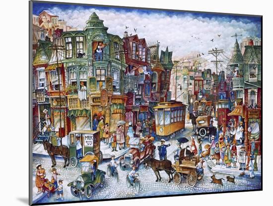 St. Lawrence Blvd (Montreal)-Bill Bell-Mounted Giclee Print