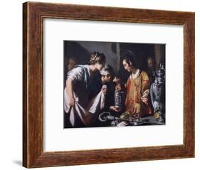 St. Lawrence Distributing the Riches of the Church, C.1625-Bernardo Strozzi-Framed Giclee Print