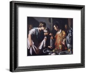 St. Lawrence Distributing the Riches of the Church, C.1625-Bernardo Strozzi-Framed Giclee Print
