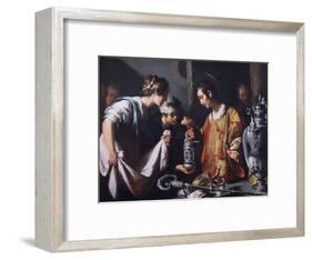 St. Lawrence Distributing the Riches of the Church, C.1625-Bernardo Strozzi-Framed Giclee Print