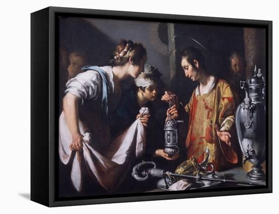 St. Lawrence Distributing the Riches of the Church, C.1625-Bernardo Strozzi-Framed Premier Image Canvas