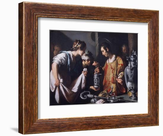 St. Lawrence Distributing the Riches of the Church, C.1625-Bernardo Strozzi-Framed Giclee Print