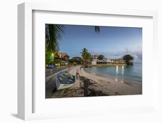 St. Lawrence Gap at dusk, Christ Church, Barbados, West Indies, Caribbean, Central America-Frank Fell-Framed Photographic Print