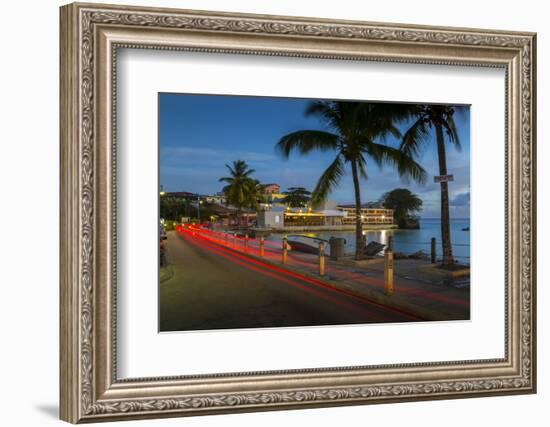 St. Lawrence Gap at dusk, Christ Church, Barbados, West Indies, Caribbean, Central America-Frank Fell-Framed Photographic Print