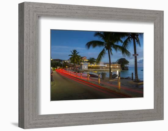 St. Lawrence Gap at dusk, Christ Church, Barbados, West Indies, Caribbean, Central America-Frank Fell-Framed Photographic Print