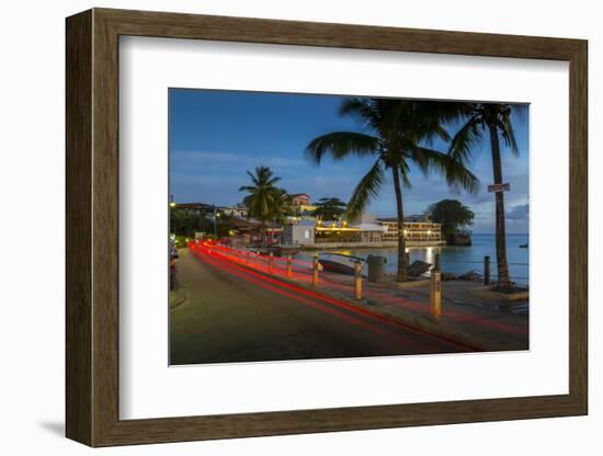 St. Lawrence Gap at dusk, Christ Church, Barbados, West Indies, Caribbean, Central America-Frank Fell-Framed Photographic Print