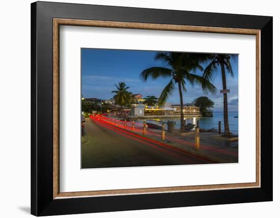St. Lawrence Gap at dusk, Christ Church, Barbados, West Indies, Caribbean, Central America-Frank Fell-Framed Photographic Print