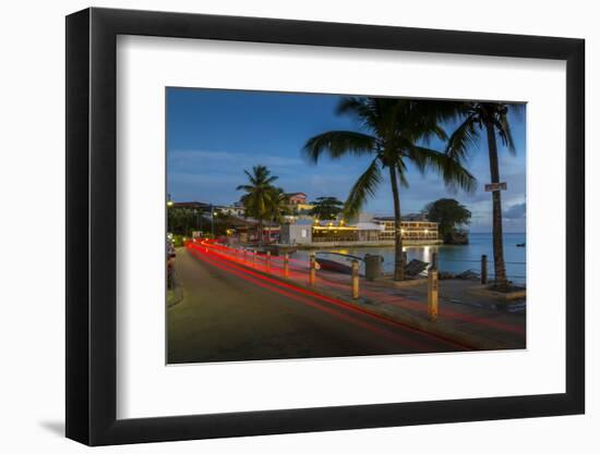 St. Lawrence Gap at dusk, Christ Church, Barbados, West Indies, Caribbean, Central America-Frank Fell-Framed Photographic Print