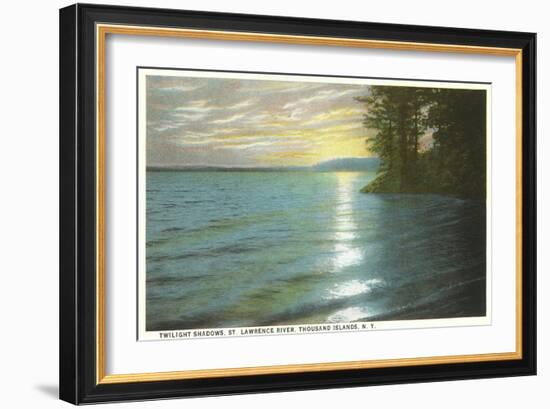St. Lawrence River, Thousand Islands, New York-null-Framed Art Print