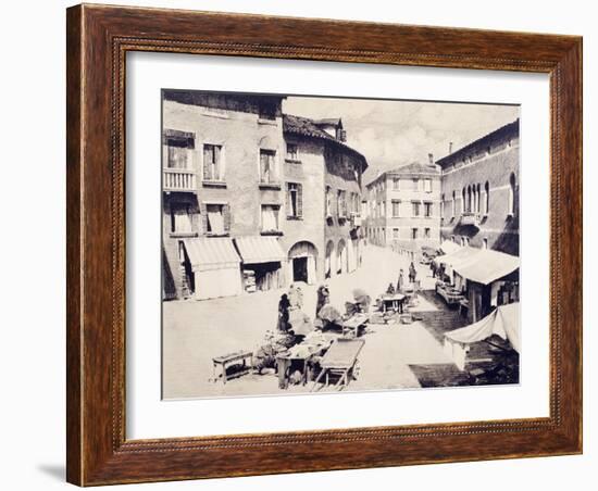 St Leonard's Square in Treviso-Luigi Vacca-Framed Giclee Print