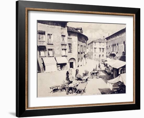 St Leonard's Square in Treviso-Luigi Vacca-Framed Giclee Print