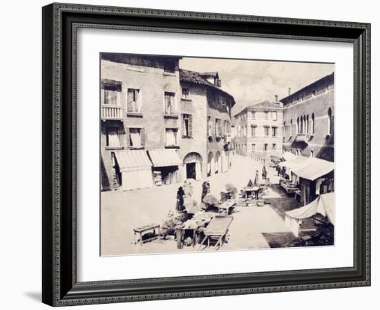 St Leonard's Square in Treviso-Luigi Vacca-Framed Giclee Print
