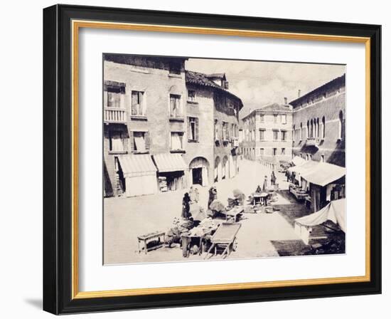 St Leonard's Square in Treviso-Luigi Vacca-Framed Giclee Print