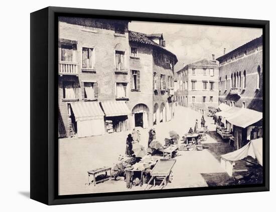 St Leonard's Square in Treviso-Luigi Vacca-Framed Premier Image Canvas