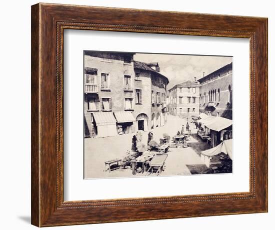 St Leonard's Square in Treviso-Luigi Vacca-Framed Giclee Print