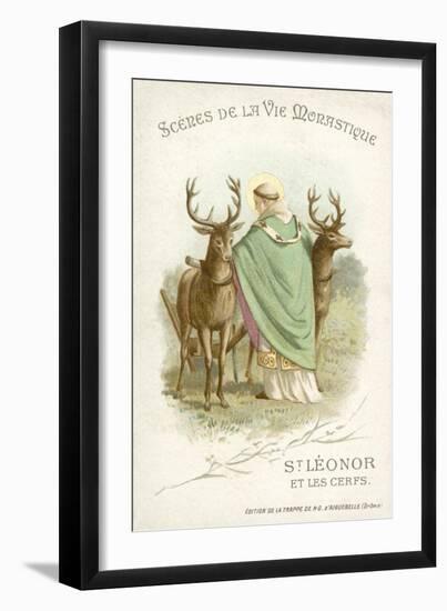 St Leonor and the Deer-null-Framed Giclee Print