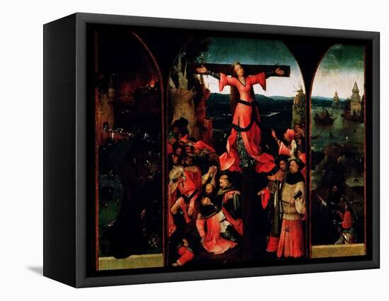 St. Liberata Triptych-Hieronymus Bosch-Framed Premier Image Canvas