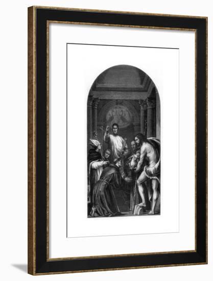 St Lorenzo Giustiniani and Other Saints, 1532-Pordenone Pordenone-Framed Giclee Print