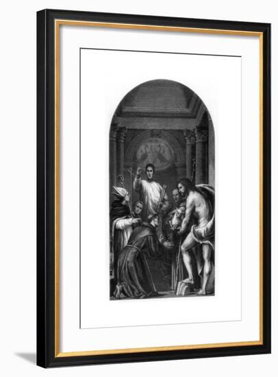 St Lorenzo Giustiniani and Other Saints, 1532-Pordenone Pordenone-Framed Giclee Print