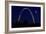 St. Louis Arch with Starburst Moon-Galloimages Online-Framed Photographic Print