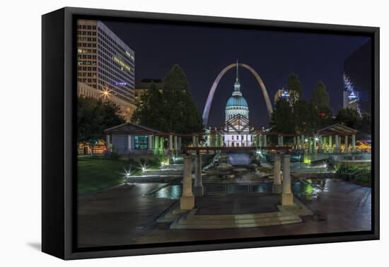 St. Louis at Night-Galloimages Online-Framed Premier Image Canvas