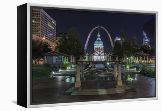 St. Louis at Night-Galloimages Online-Framed Premier Image Canvas