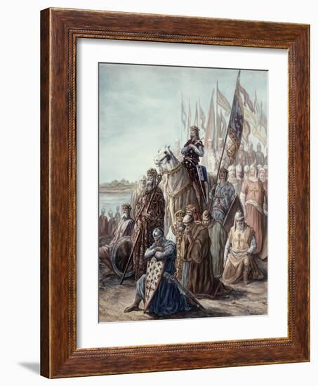 St. Louis Before Damietta, Egypt, 6th Crusade-Gustave Doré-Framed Giclee Print