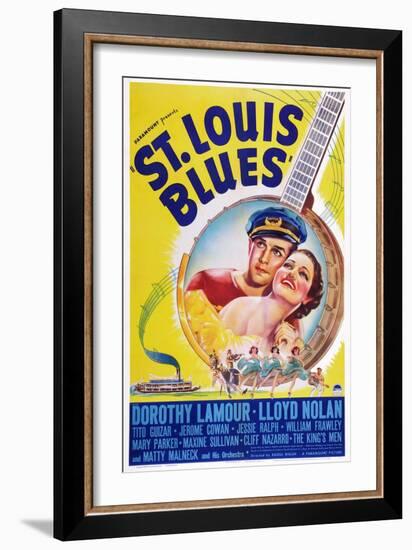 St. Louis Blues, Lloyd Nolan, Dorothy Lamour, 1939-null-Framed Art Print