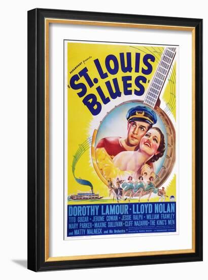 St. Louis Blues, Lloyd Nolan, Dorothy Lamour, 1939-null-Framed Art Print