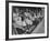 St. Louis Browns Players Sitting in the Dug Out During a Game-Peter Stackpole-Framed Premium Photographic Print