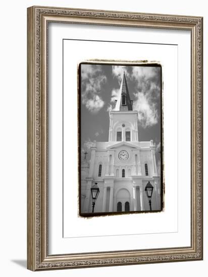 St. Louis Cathedral, Jackson Square I-Laura Denardo-Framed Art Print