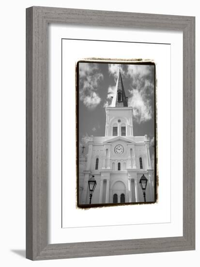 St. Louis Cathedral, Jackson Square I-Laura Denardo-Framed Art Print