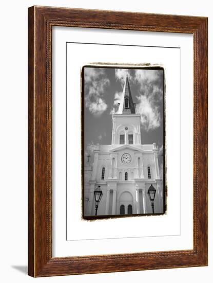 St. Louis Cathedral, Jackson Square I-Laura Denardo-Framed Art Print