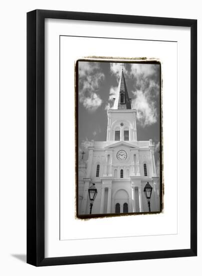 St. Louis Cathedral, Jackson Square I-Laura Denardo-Framed Art Print