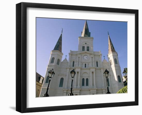 St. Louis Cathedral, Jackson Square, New Orleans, Louisiana, USA-Bruno Barbier-Framed Photographic Print