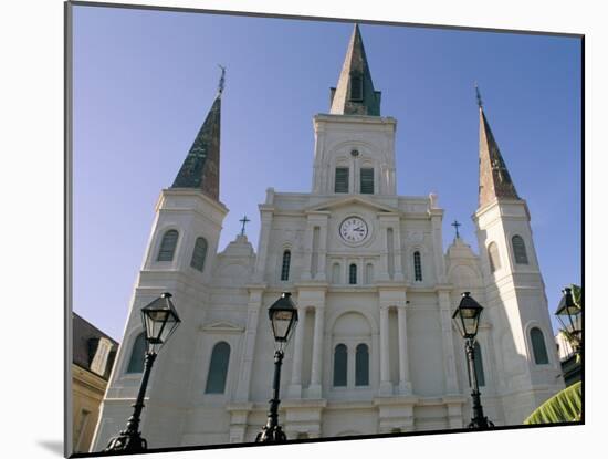 St. Louis Cathedral, Jackson Square, New Orleans, Louisiana, USA-Bruno Barbier-Mounted Photographic Print