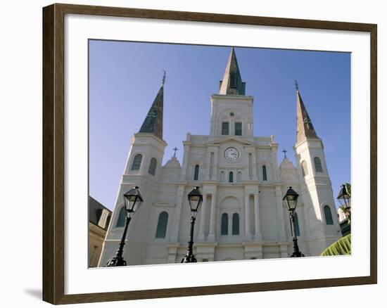 St. Louis Cathedral, Jackson Square, New Orleans, Louisiana, USA-Bruno Barbier-Framed Photographic Print