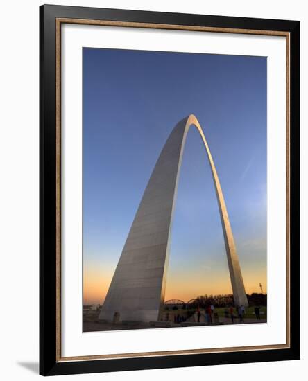 St. Louis Gateway Arch at Dusk, St. Louis, Missouri, Usa-Adam Jones-Framed Photographic Print