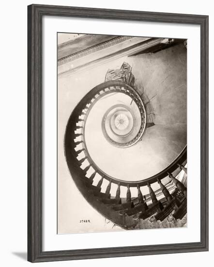 St. Louis Hotel's Winding Staircase-Bettmann-Framed Photographic Print